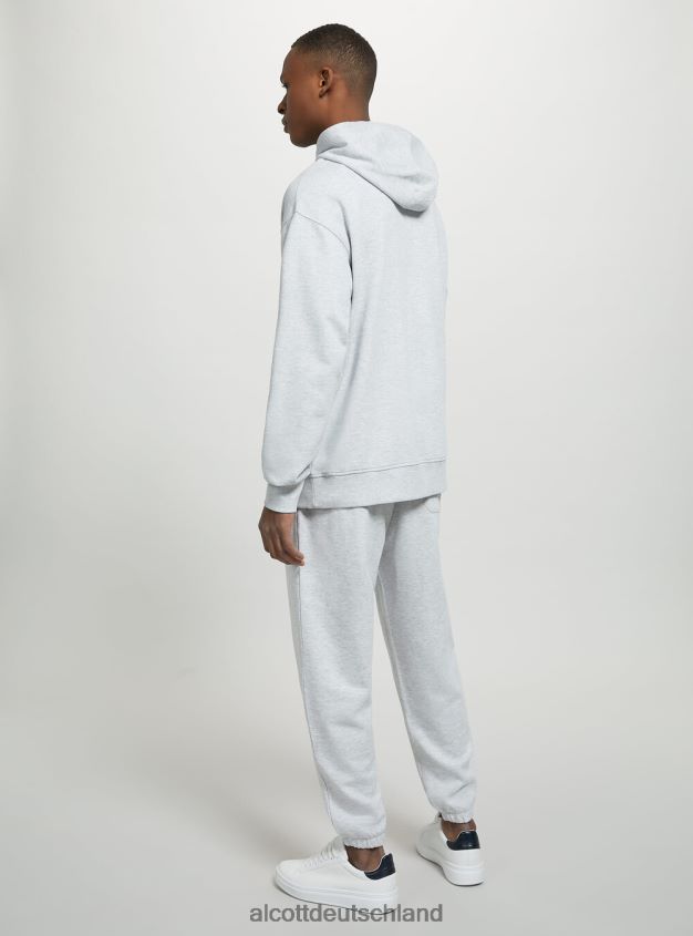 Kleidung de Alcott Männer Sweatshirt mit Kapuze und Beuteltasche wh1 naturweiß 88J68R683