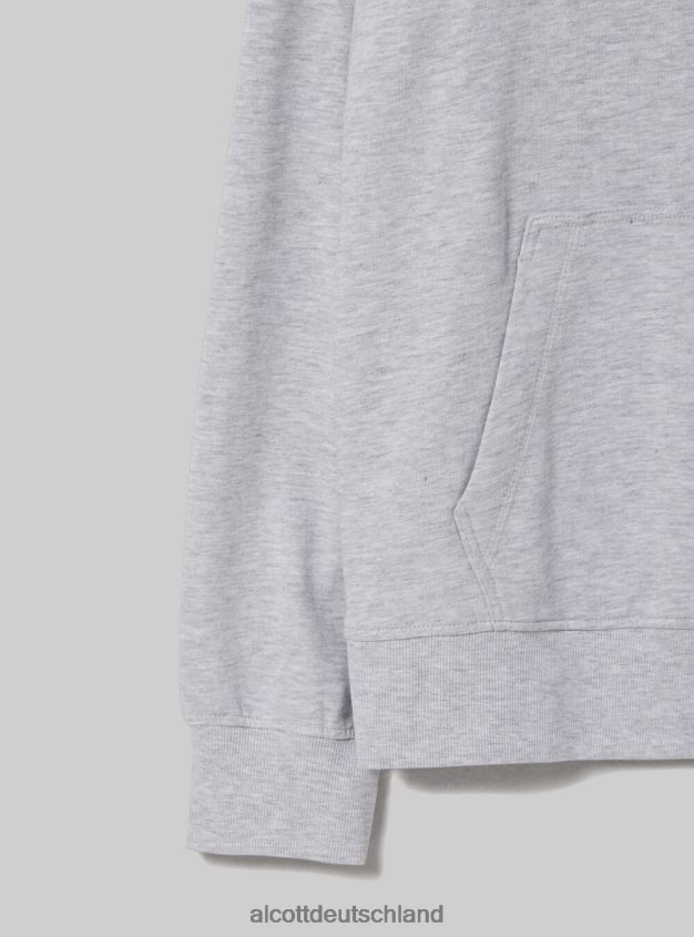 Kleidung de Alcott Männer Sweatshirt mit Kapuze und Beuteltasche wh1 naturweiß 88J68R683