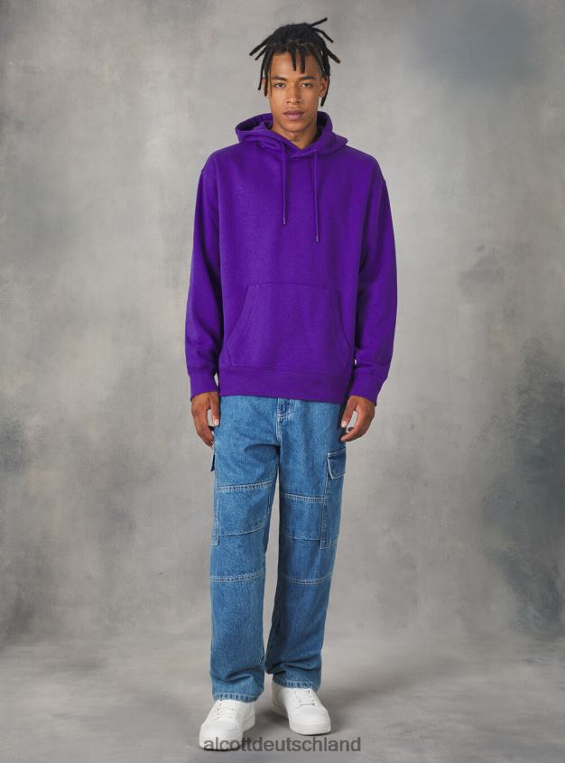 Kleidung de Alcott Männer Sweatshirt mit Kapuze und Beuteltasche wh2 weiß 88J68R710