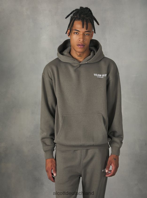 Kleidung de Alcott Männer Sweatshirt mit Team 053-Aufdruck Sa2 Sand mittel 88J68R1001
