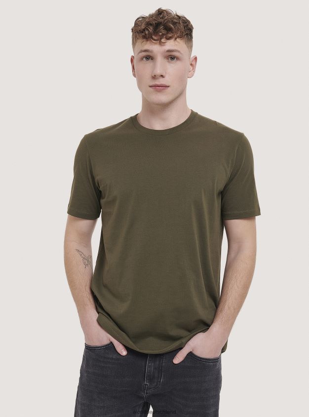 Kleidung de Alcott Männer Basic-T-Shirt aus Baumwolle Weiß 88J68R780