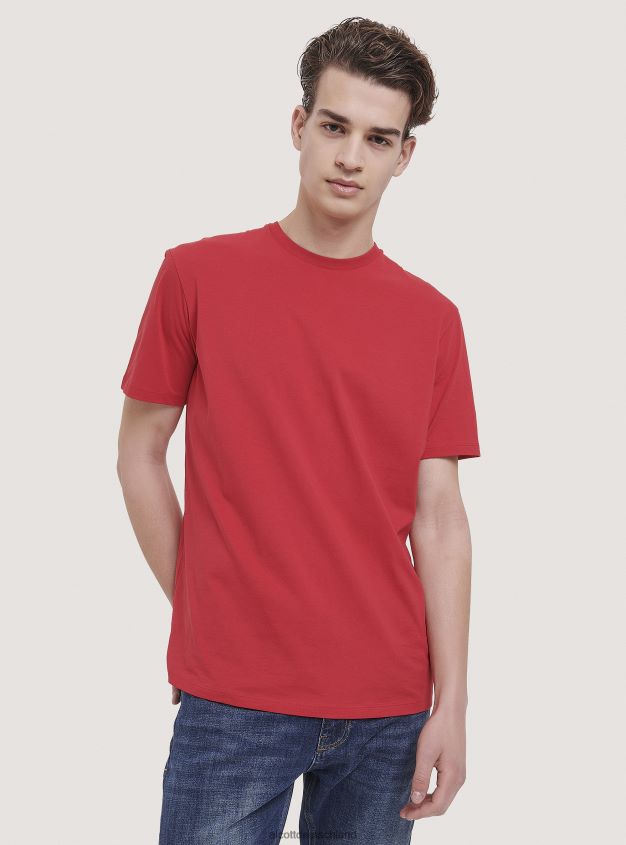 Kleidung de Alcott Männer Basic-T-Shirt aus Baumwolle Weiß 88J68R781