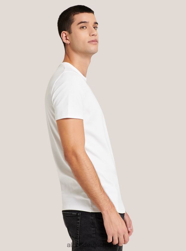 Kleidung de Alcott Männer Bedrucktes T-Shirt Schwarz 88J68R1138