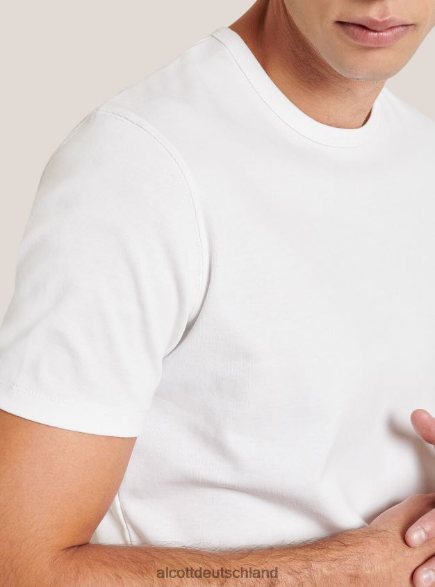 Kleidung de Alcott Männer Bedrucktes T-Shirt Schwarz 88J68R1138