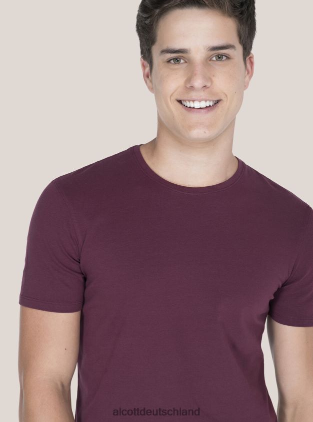 Kleidung de Alcott Männer Bedrucktes T-Shirt Schwarz 88J68R924