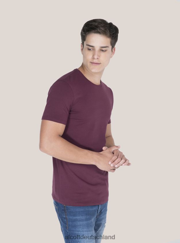 Kleidung de Alcott Männer Bedrucktes T-Shirt Schwarz 88J68R924