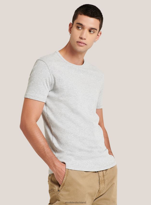 Kleidung de Alcott Männer Bedrucktes T-Shirt Schwarz 88J68R957