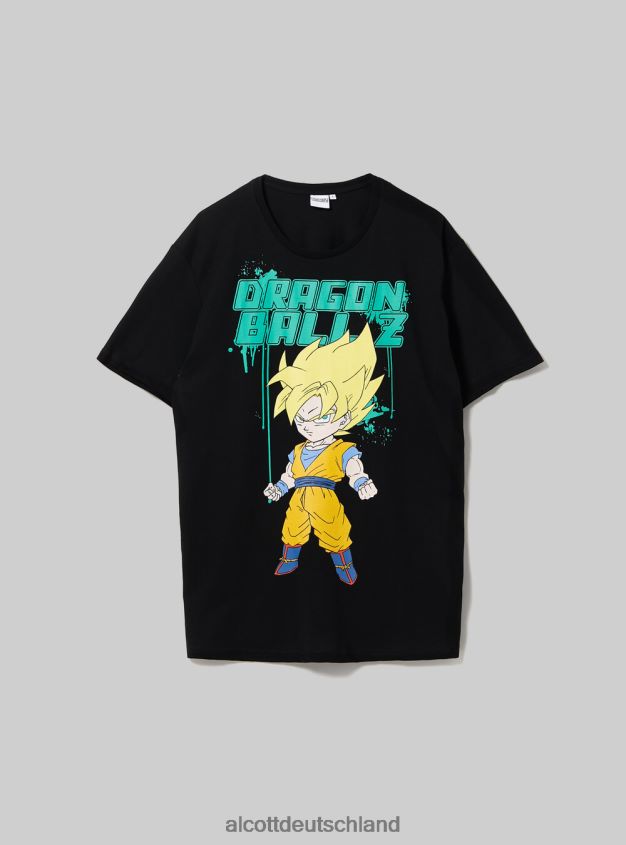 Kleidung de Alcott Männer Dragonball-T-Shirt bk1 schwarz 88J68R693