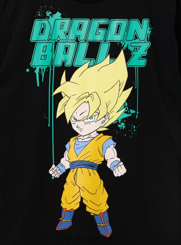 Kleidung de Alcott Männer Dragonball-T-Shirt bk1 schwarz 88J68R693