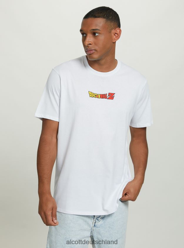 Kleidung de Alcott Männer Dragonball-T-Shirt wh3 weiß 88J68R1104