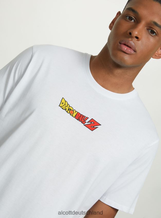 Kleidung de Alcott Männer Dragonball-T-Shirt wh3 weiß 88J68R1104