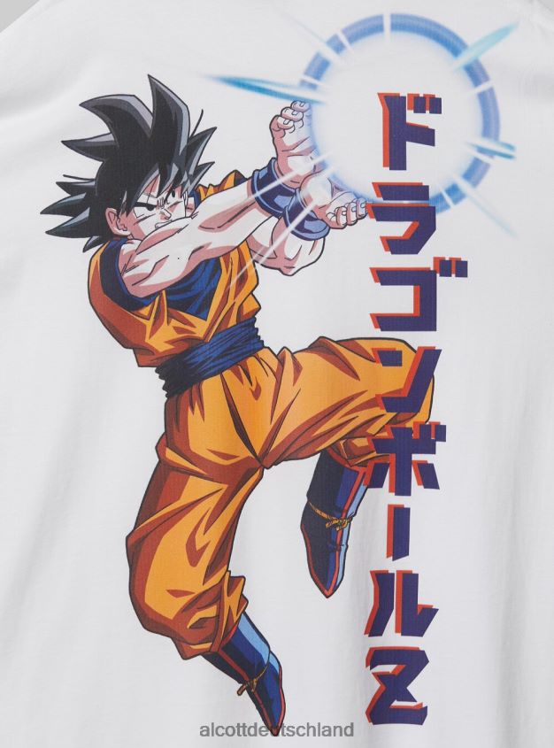 Kleidung de Alcott Männer Dragonball-T-Shirt wh3 weiß 88J68R660