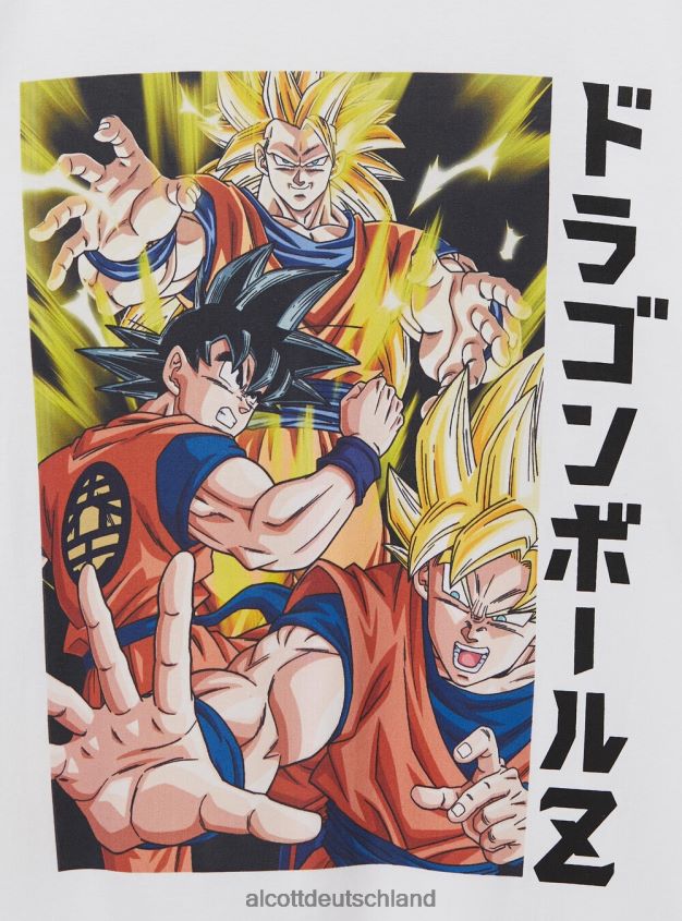 Kleidung de Alcott Männer Dragonball-T-Shirt wh3 weiß 88J68R662