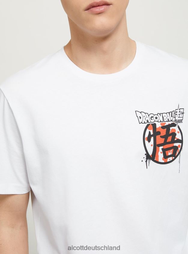 Kleidung de Alcott Männer Dragonball-T-Shirt wh3 weiß 88J68R665
