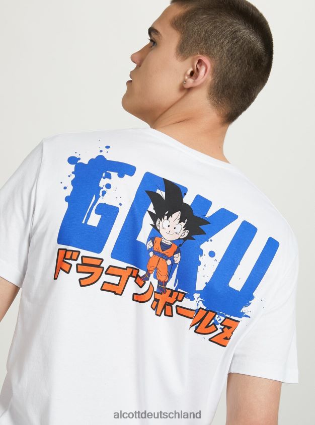 Kleidung de Alcott Männer Dragonball-T-Shirt wh3 weiß 88J68R667
