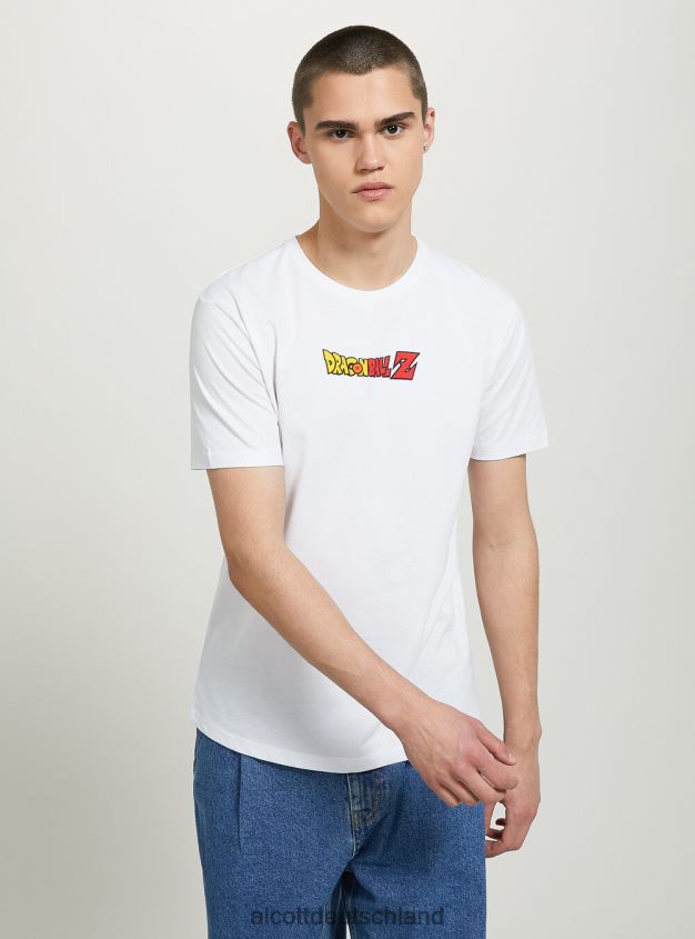 Kleidung de Alcott Männer Dragonball-T-Shirt wh3 weiß 88J68R667