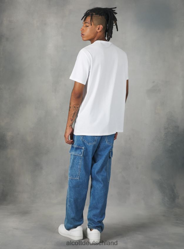 Kleidung de Alcott Männer Fremde Dinge T-Shirt bk1 schwarz 88J68R1160