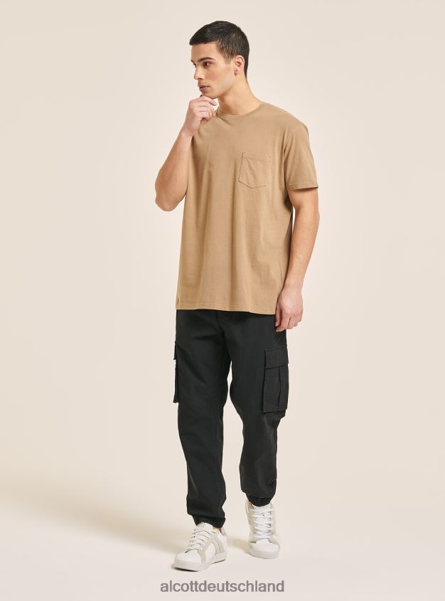 Kleidung de Alcott Männer Maglietta girocollo con taschino aus Baumwolle c0214 blau 88J68R1143