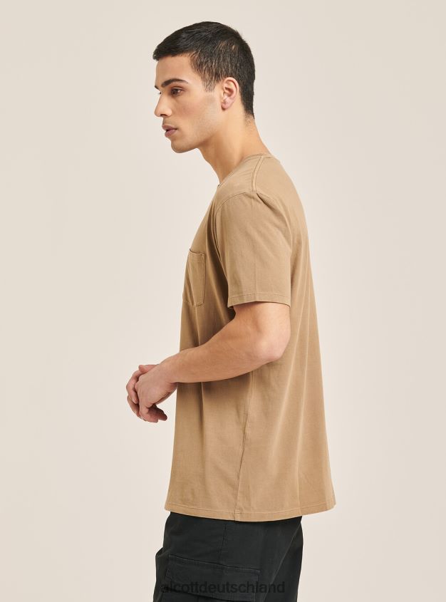 Kleidung de Alcott Männer Maglietta girocollo con taschino aus Baumwolle c0214 blau 88J68R1143