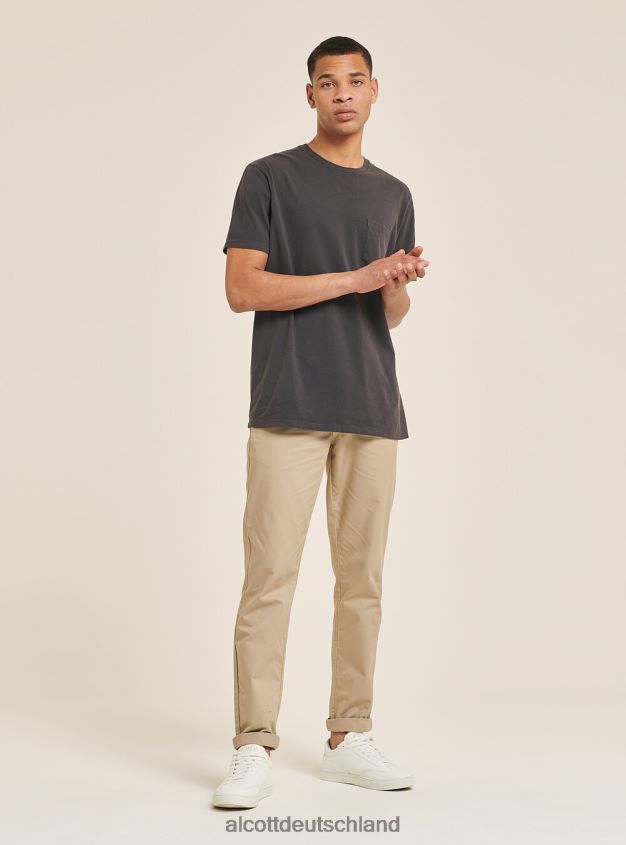 Kleidung de Alcott Männer Maglietta girocollo con taschino aus Baumwolle c0214 blau 88J68R775