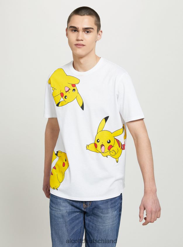 Kleidung de Alcott Männer Pokemon-T-Shirt wh1 naturweiß 88J68R642