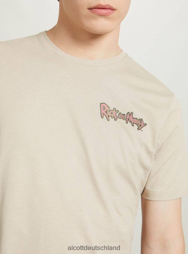 Kleidung de Alcott Männer Rick und Morty T-Shirt bg2 beige mittel 88J68R923