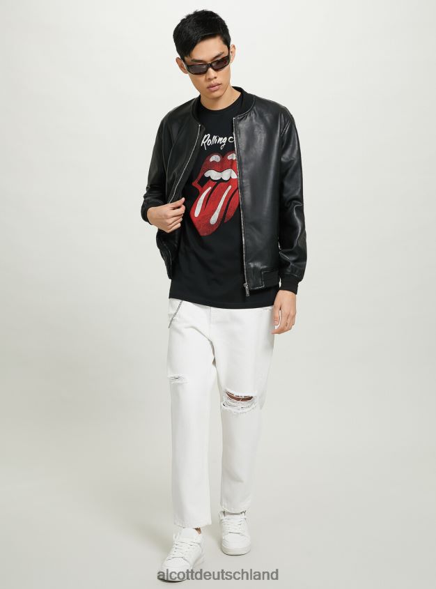 Kleidung de Alcott Männer Rolling-Stones-T-Shirt bk1 schwarz 88J68R790