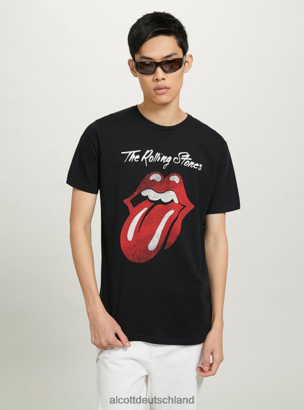 Kleidung de Alcott Männer Rolling-Stones-T-Shirt bk1 schwarz 88J68R790