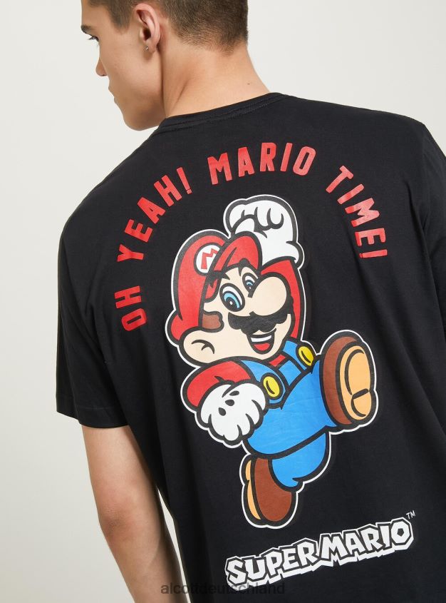 Kleidung de Alcott Männer Super Mario T-Shirt bk1 schwarz 88J68R674