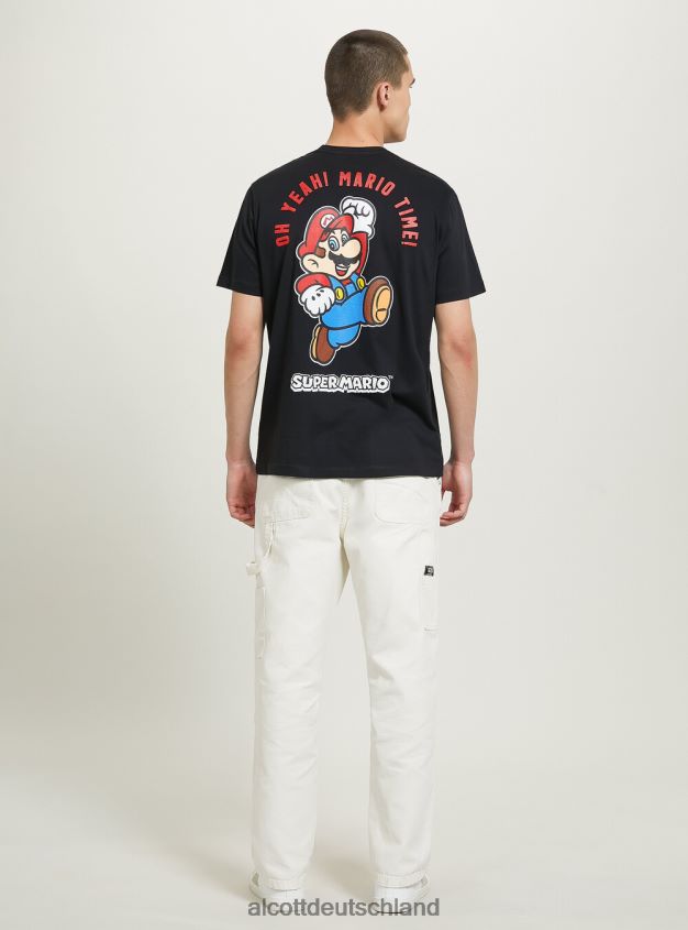Kleidung de Alcott Männer Super Mario T-Shirt bk1 schwarz 88J68R674