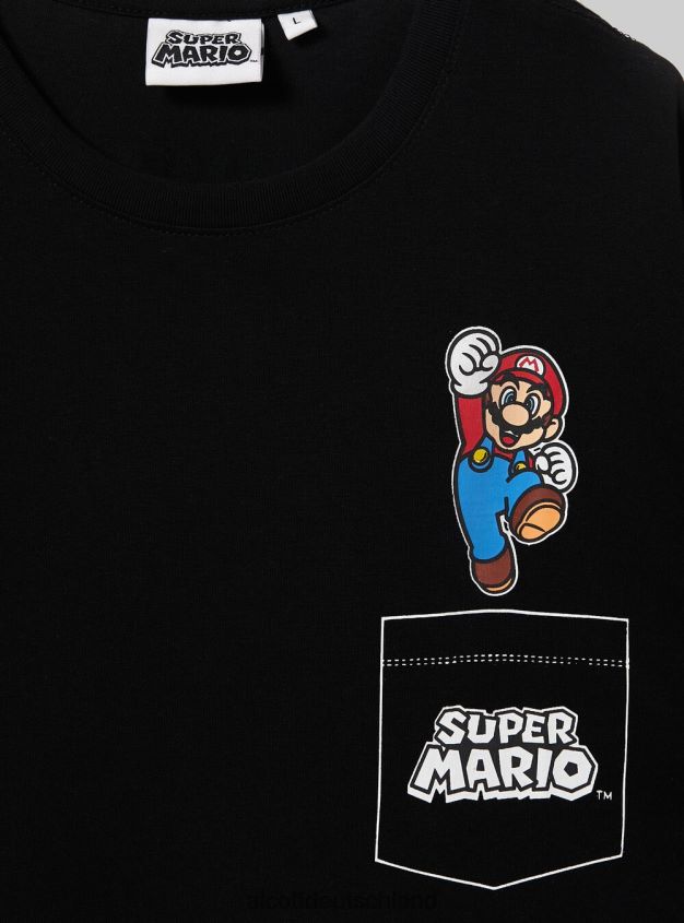 Kleidung de Alcott Männer Super Mario T-Shirt bk1 schwarz 88J68R674