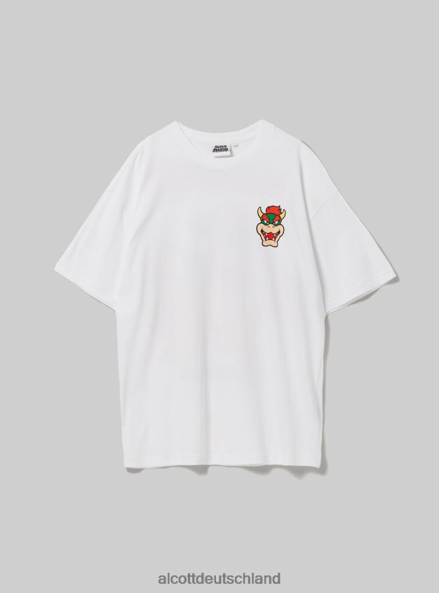 Kleidung de Alcott Männer Super Mario T-Shirt wh3 weiß 88J68R673