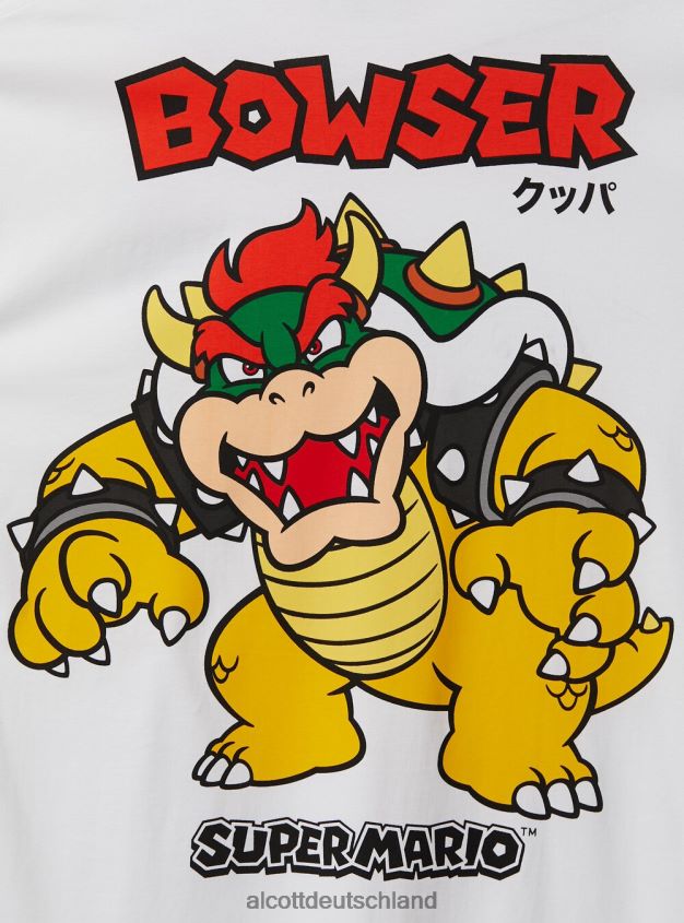 Kleidung de Alcott Männer Super Mario T-Shirt wh3 weiß 88J68R673