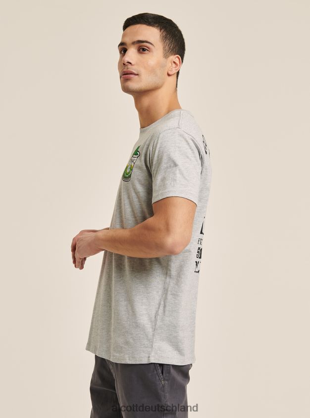 Kleidung de Alcott Männer T-Shirt Popeye hellgrau meliert 88J68R1054