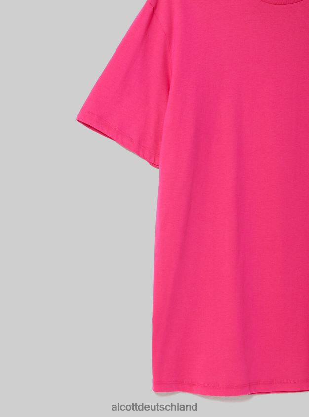 Kleidung de Alcott Männer T-Shirt aus Baumwolle mit Rundhalsausschnitt bk1 schwarz 88J68R1202