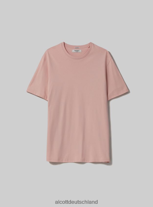 Kleidung de Alcott Männer T-Shirt aus Baumwolle mit Rundhalsausschnitt bk1 schwarz 88J68R972