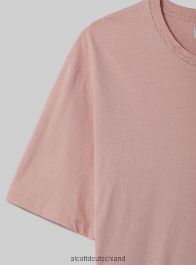 Kleidung de Alcott Männer T-Shirt aus Baumwolle mit Rundhalsausschnitt bk1 schwarz 88J68R972