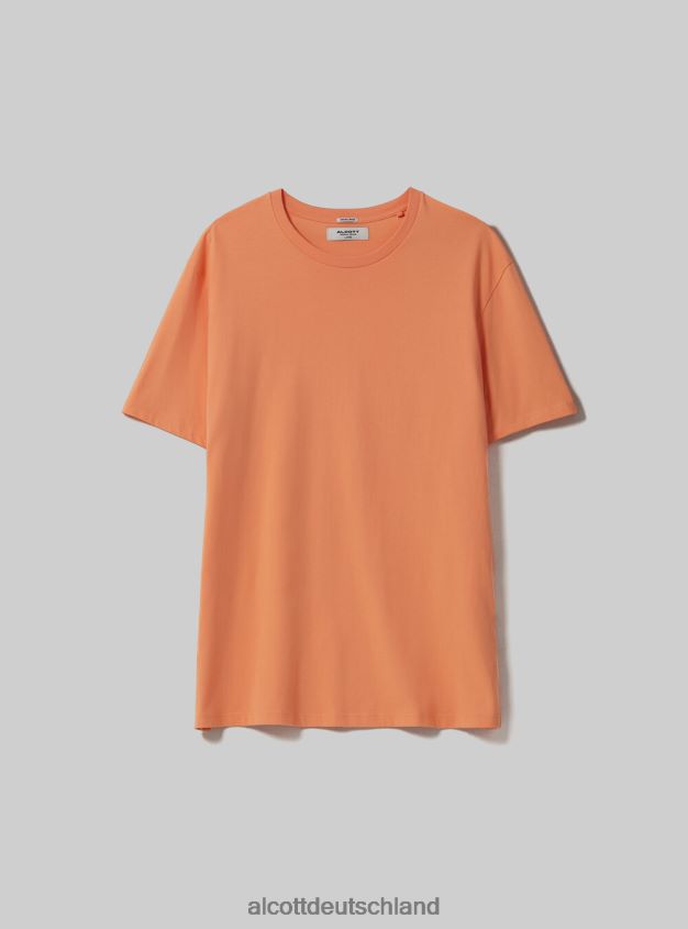 Kleidung de Alcott Männer T-Shirt aus Baumwolle mit Rundhalsausschnitt bk1 schwarz 88J68R976