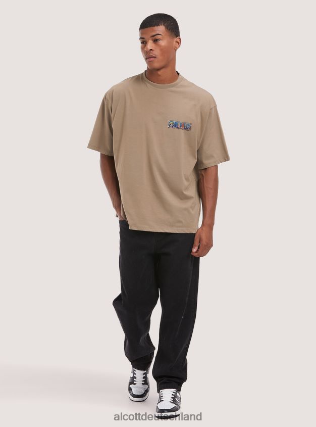 Kleidung de Alcott Männer einteiliges T-Shirt bg3 beige hell 88J68R1000