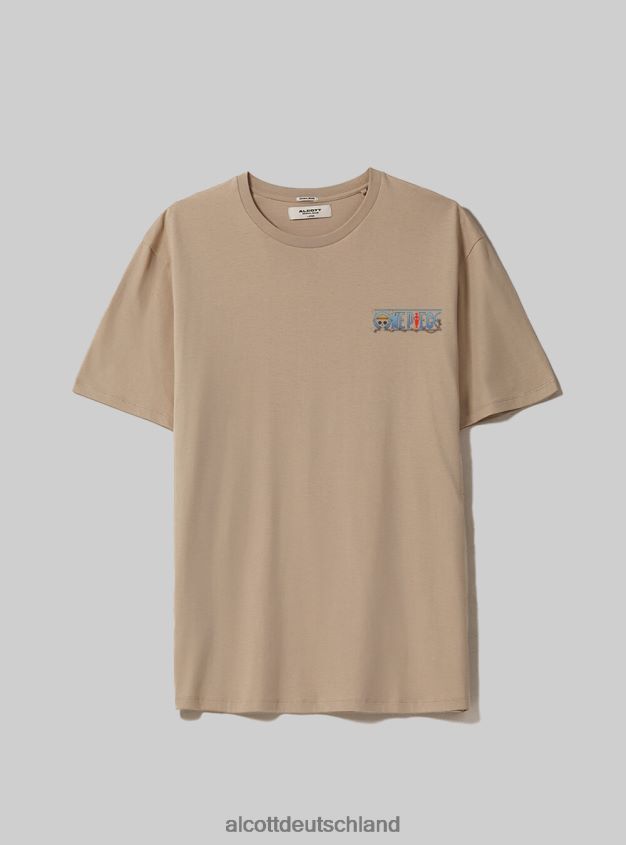 Kleidung de Alcott Männer einteiliges T-Shirt bg3 beige hell 88J68R1000