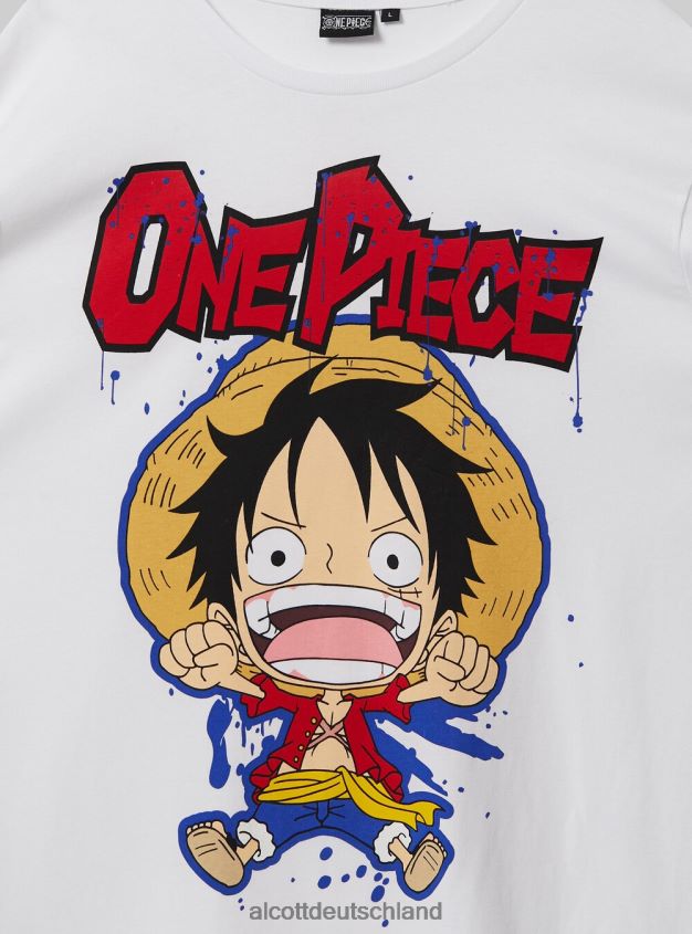 Kleidung de Alcott Männer einteiliges T-Shirt wh3 weiß 88J68R639