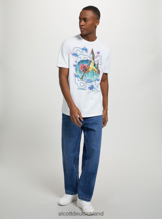 Kleidung de Alcott Männer offizielles T-Shirt Sa2 Sand mittel 88J68R386