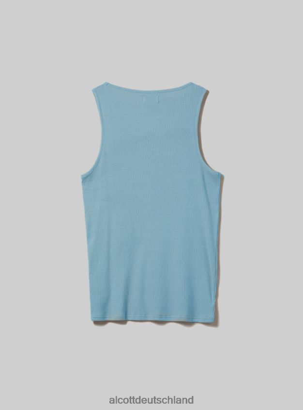 Kleidung de Alcott Männer Canotta in Rippe in Tinta Unita wh1 naturweiß 88J68R888
