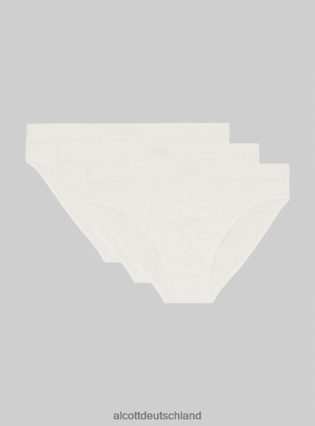 Kleidung de Alcott Männer Set mit 3 Paar Slips aus Stretch-Baumwolle bk1/mgy2/mgy1 88J68R1127