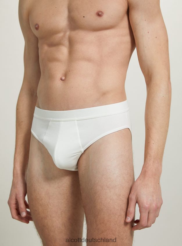 Kleidung de Alcott Männer Set mit 3 Paar Slips aus Stretch-Baumwolle bk1/mgy2/mgy1 88J68R1127