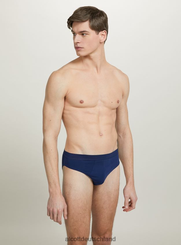 Kleidung de Alcott Männer Set mit 3 Paar Slips aus Stretch-Baumwolle bk1/mgy2/mgy1 88J68R884