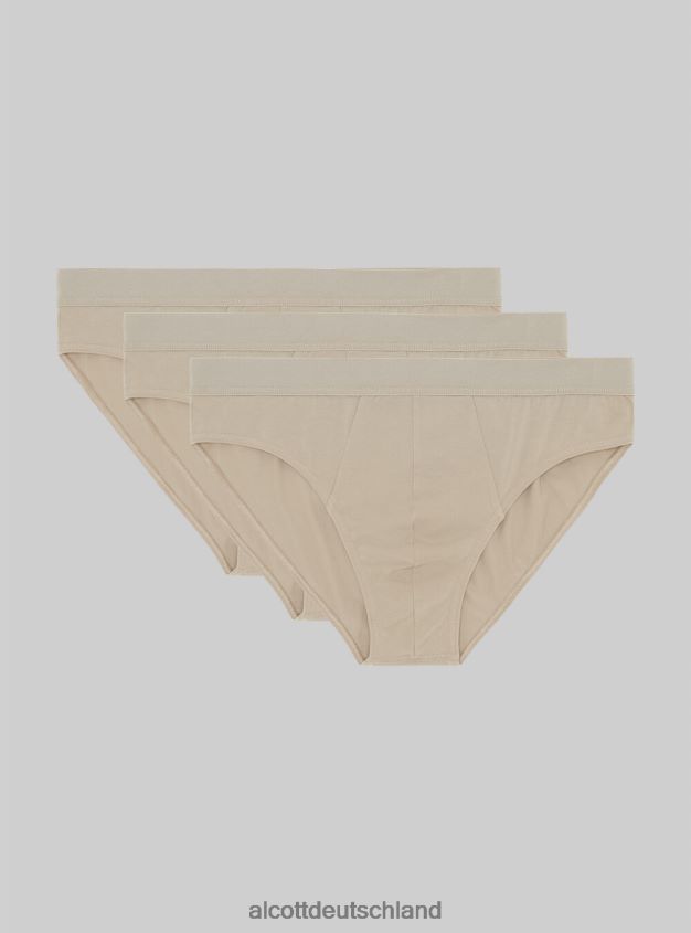 Kleidung de Alcott Männer Set mit 3 Paar Slips aus Stretch-Baumwolle bk1/mgy2/mgy1 88J68R885