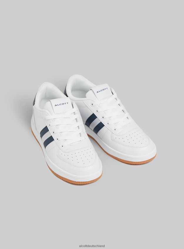 Schuhe de Alcott Männer Turnschuhe mit Kontrastband Na2 Marine mittel 88J68R689