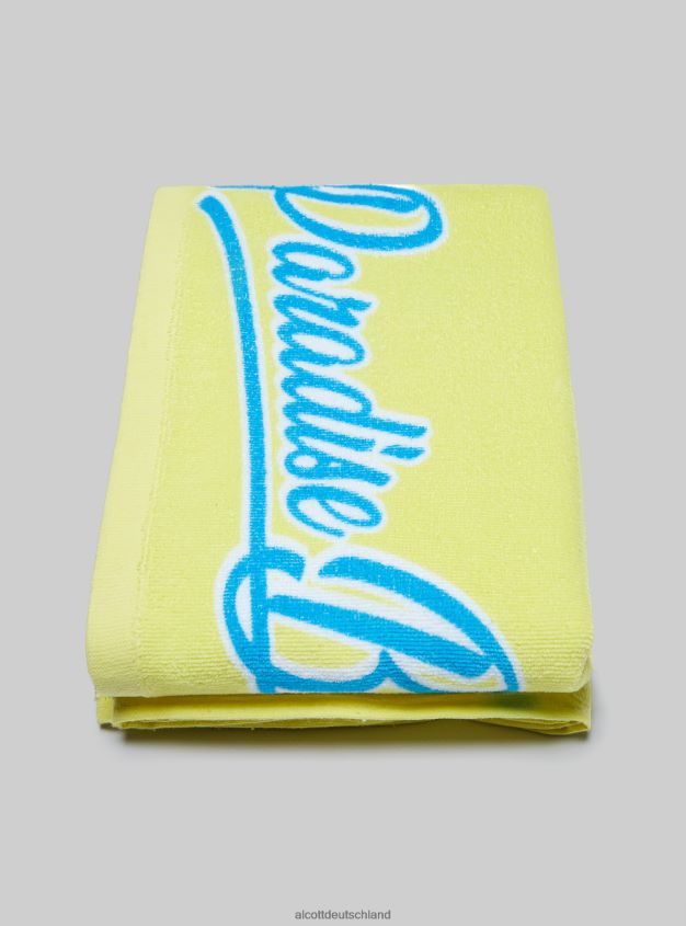 Zubehör de Alcott Männer Strandtuch aus Baumwolle mit Aufdruck fpk1 dunkelrosa fluo 88J68R464