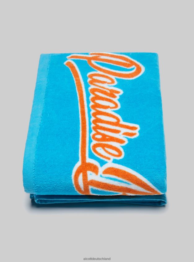 Zubehör de Alcott Männer Strandtuch aus Baumwolle mit Aufdruck fpk1 dunkelrosa fluo 88J68R465